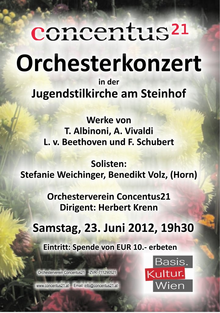 Konzertplakat Juni 2012