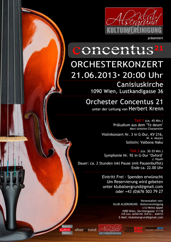 Konzertplakat Juni 2013