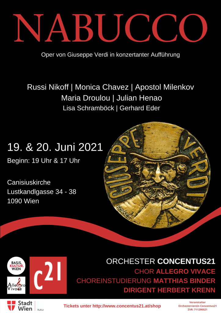 Plakat Opernprojekt Nabucco 2021